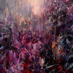 Digitalt Grafisk Arbeid av kunstner Fritz Helge Nyegaard - tittel: Purpurmorgen